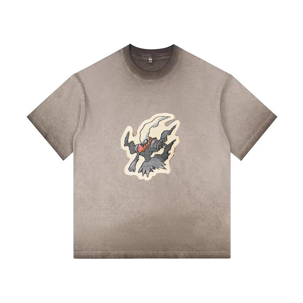 Darkrai Tapestry& Stylish PoPkémon Patch Appliqué Gradient Vintage Washed T-Shirt,Ideal Gift for Fans,T34