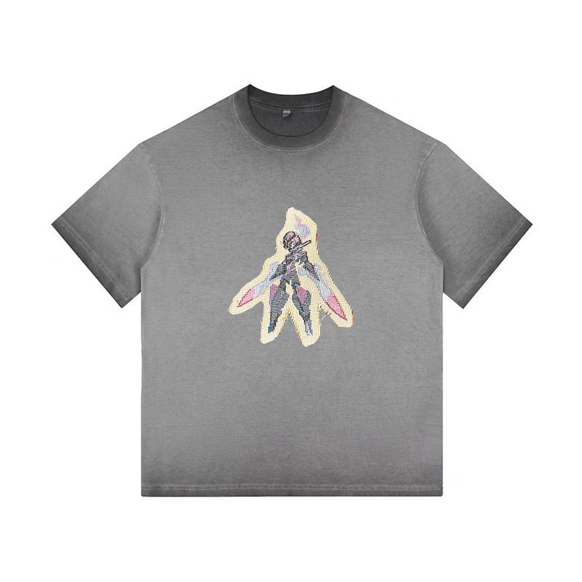 Ceruledge Tapestry& Stylish PoPkémon Patch Appliqué Gradient Vintage Washed T-Shirt,Ideal Gift for Fans,T40