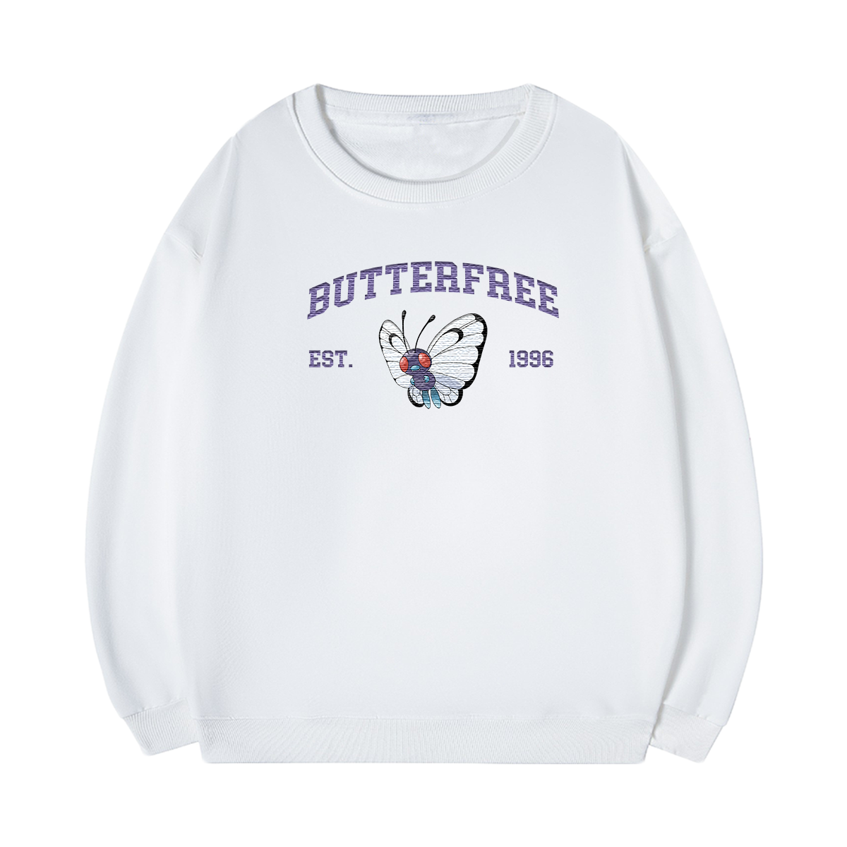 BUTTERFREE Embroidered Anime Character Unisex T-Shirt,Crewneck,Hoodie,Stylish Gift for Friends,E276