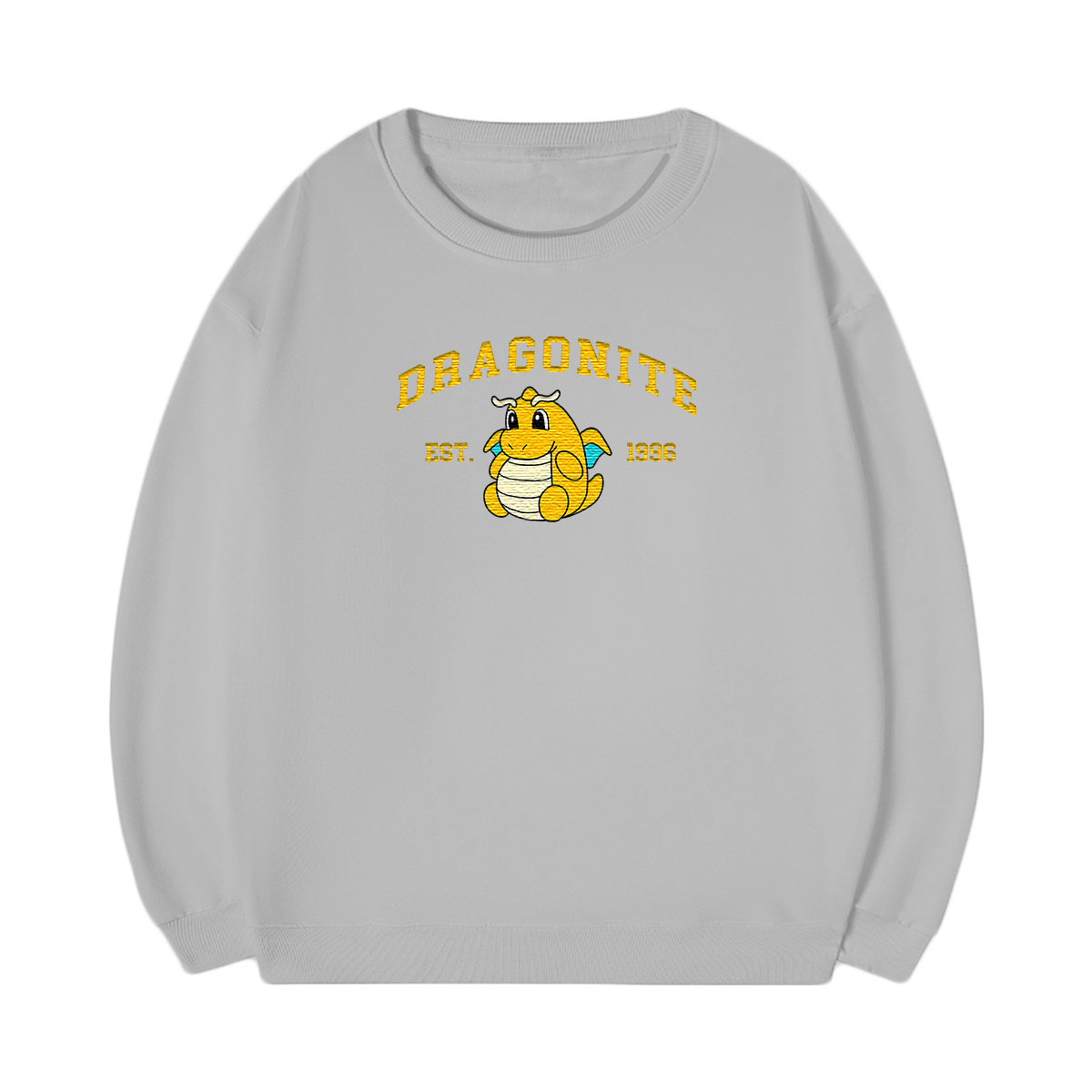 DRAGONITE Embroidered Anime Character Unisex T-Shirt,Crewneck,Hoodie,Stylish Gift for Friends,E76