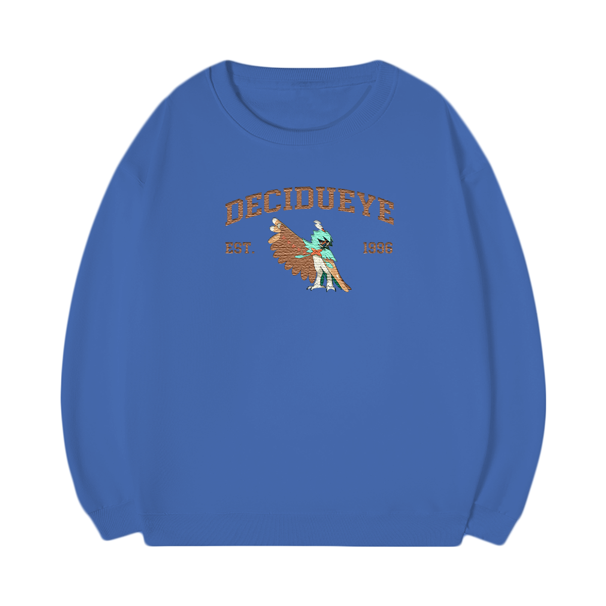 DECIDUEYE Embroidered Anime Character Unisex T-Shirt,Crewneck,Hoodie,Stylish Gift for Friends,E253
