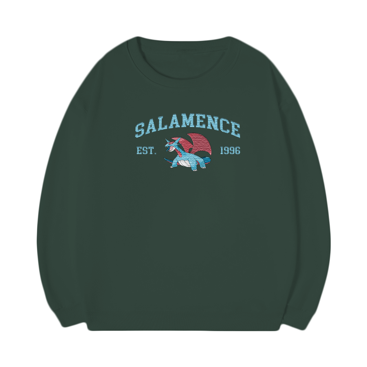 SALAMENCE Embroidered Anime Character Unisex T-Shirt,Crewneck,Hoodie,Stylish Gift for Friends,E272