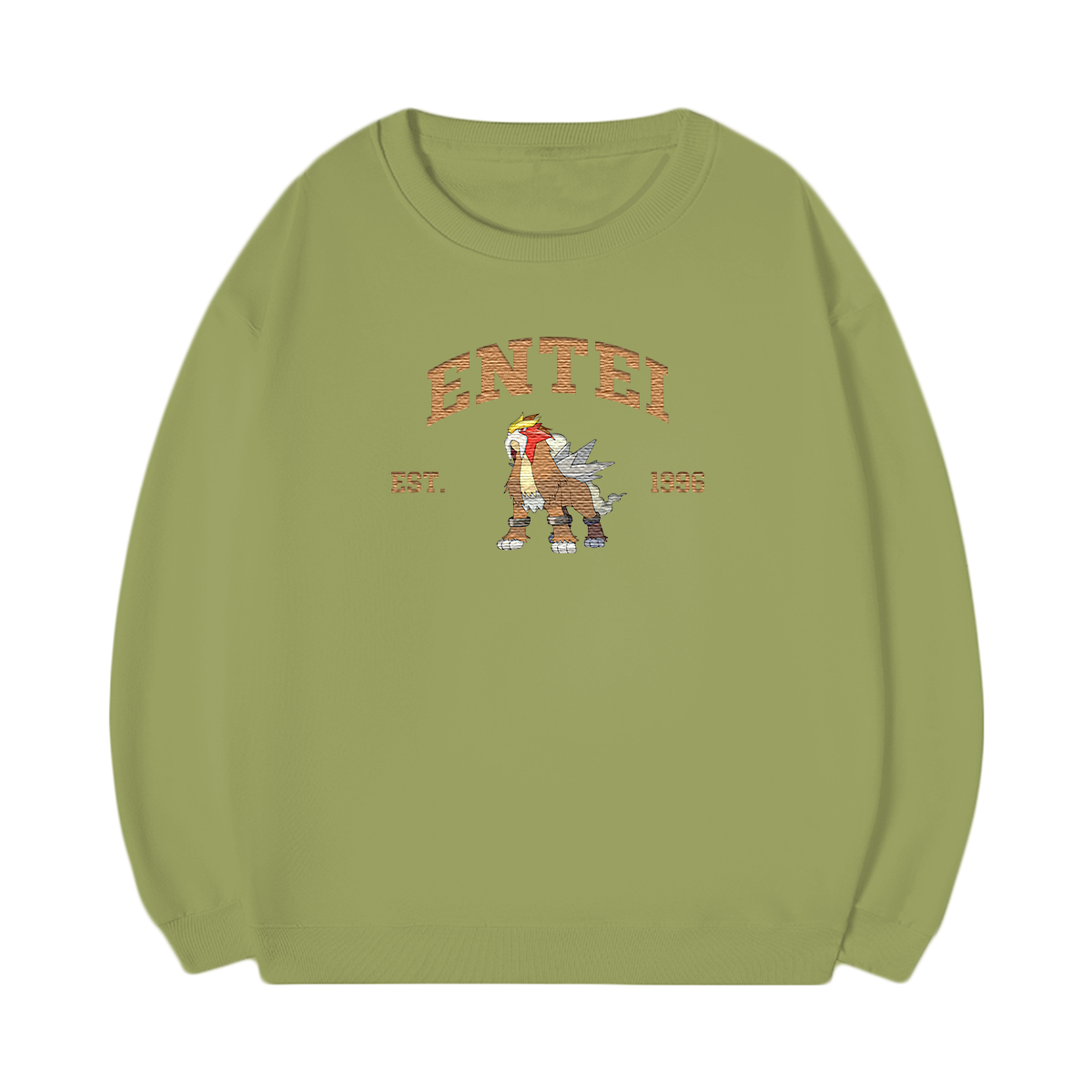 ENTEI Embroidered Anime Character Unisex T-Shirt,Crewneck,Hoodie,Stylish Gift for Friends,E123