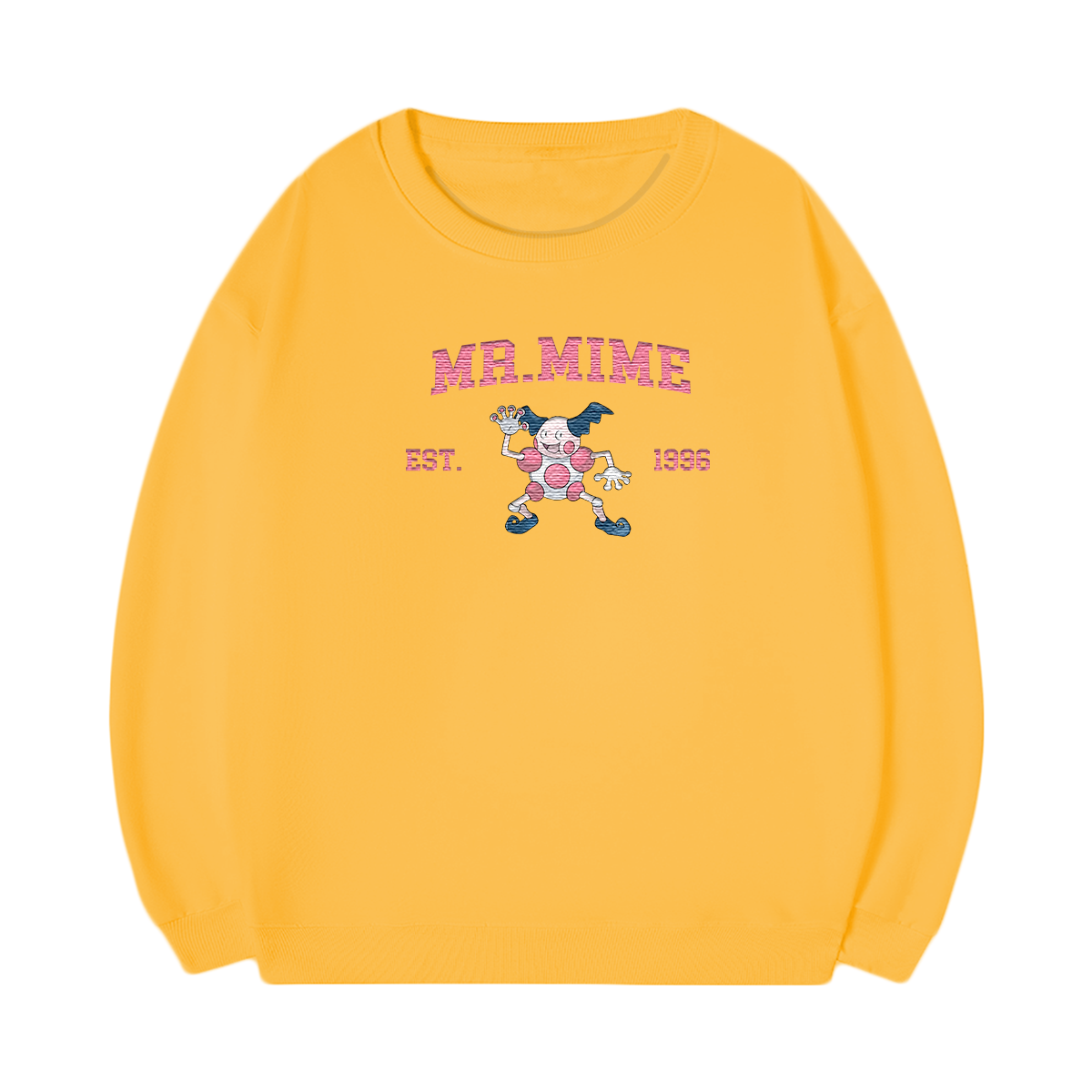 MR.MIME Embroidered Anime Character Unisex T-Shirt,Crewneck,Hoodie,Stylish Gift for Friends,E213