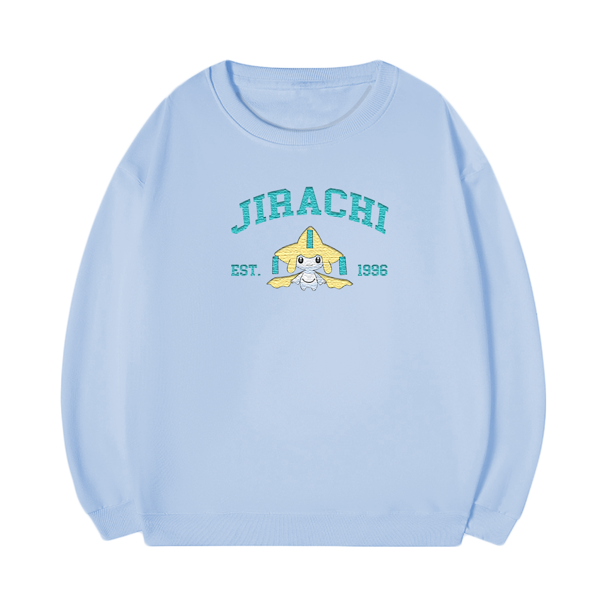 JIRACHI Embroidered Anime Character Unisex T-Shirt,Crewneck,Hoodie,Stylish Gift for Friends,E274