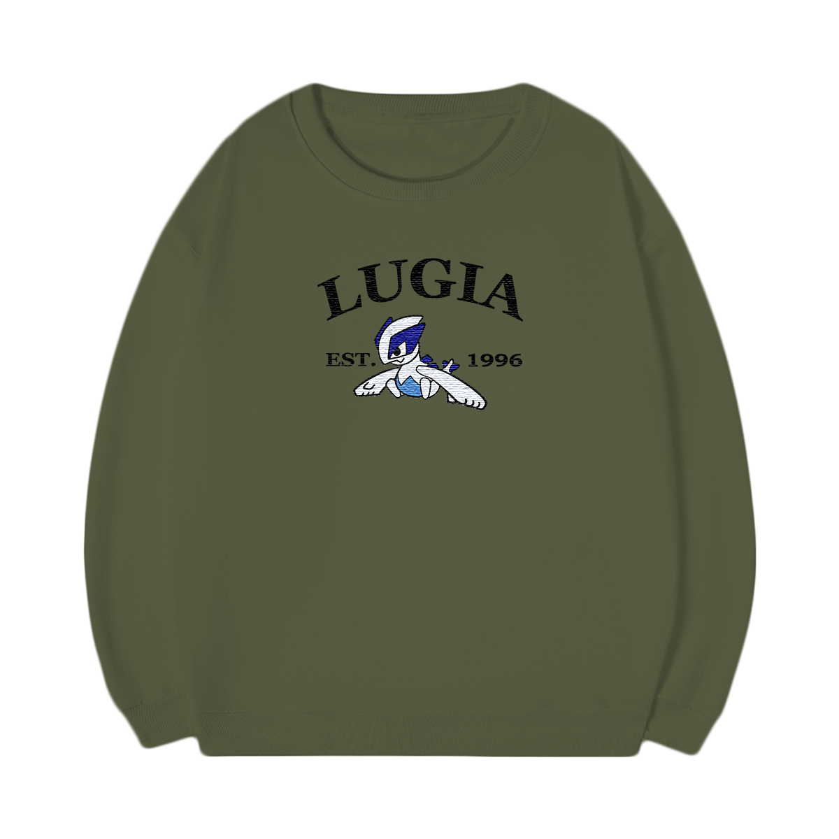 LUGIA Embroidered Anime Character Unisex T-Shirt,Crewneck,Hoodie,Stylish Gift for Friends,E64