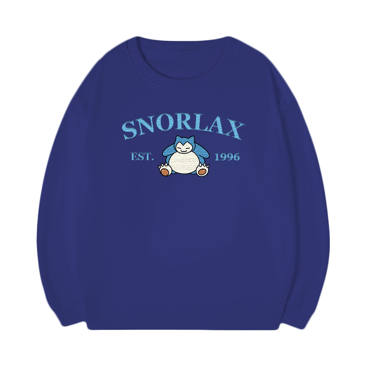 SNORLAX Embroidered Anime Character Unisex T-Shirt,Crewneck,Hoodie,Stylish Gift for Friends,E194