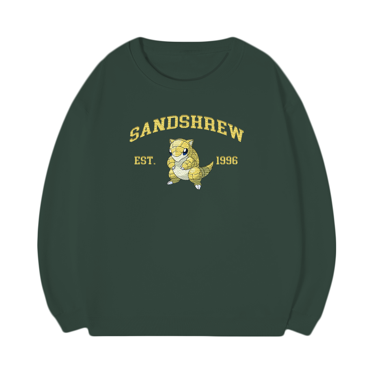 SANDSHREW Embroidered Anime Character Unisex T-Shirt,Crewneck,Hoodie,Stylish Gift for Friends,E84