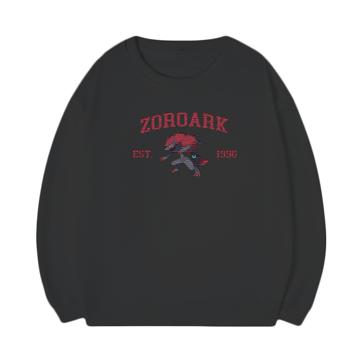 ZOROARK Embroidered Anime Character Unisex T-Shirt,Crewneck,Hoodie,Stylish Gift for Friends,E227