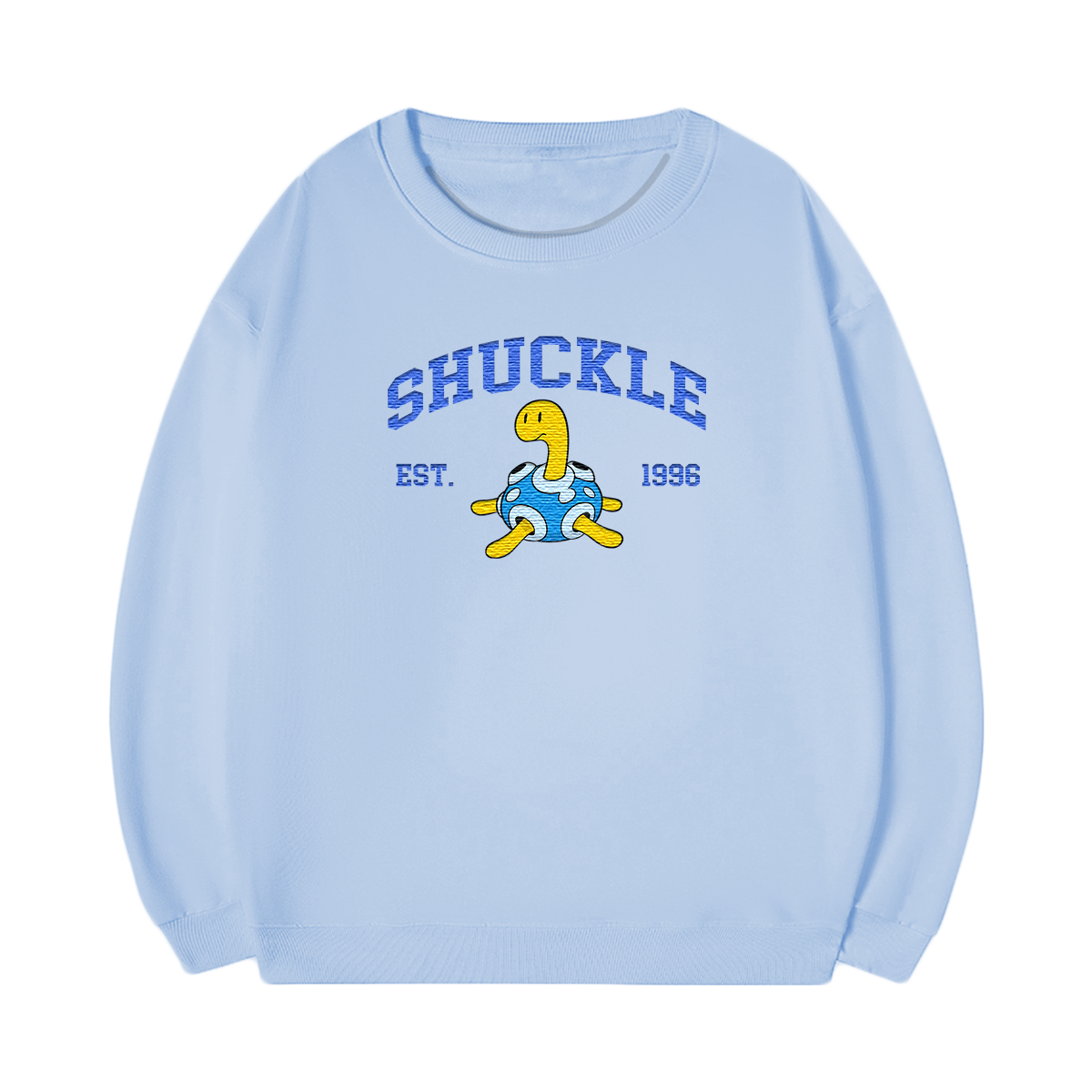 SHUCKLE Embroidered Anime Character Unisex T-Shirt,Crewneck,Hoodie,Stylish Gift for Friends,E100