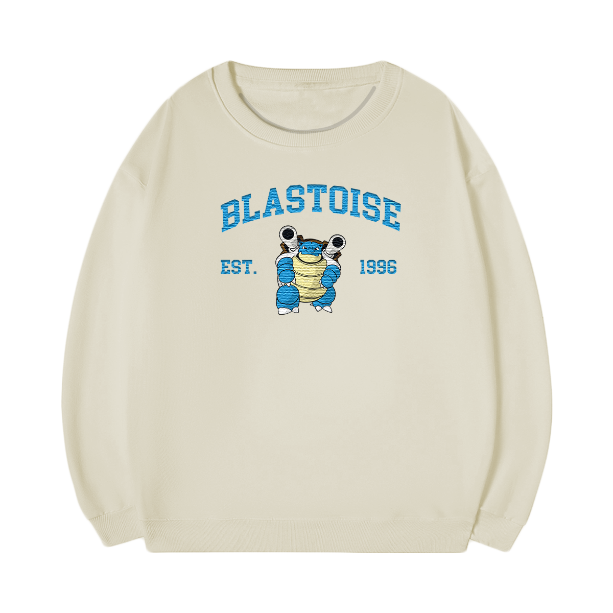 BLASTOISE Embroidered Anime Character Unisex T-Shirt,Crewneck,Hoodie,Stylish Gift for Friends,E47