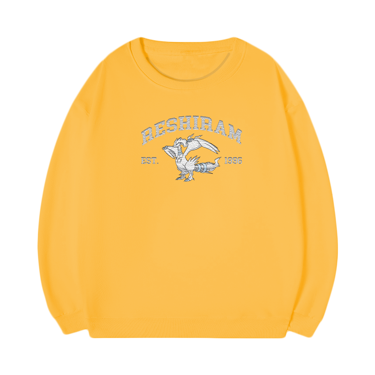 RESHIRAM Embroidered Anime Character Unisex T-Shirt,Crewneck,Hoodie,Stylish Gift for Friends,E235