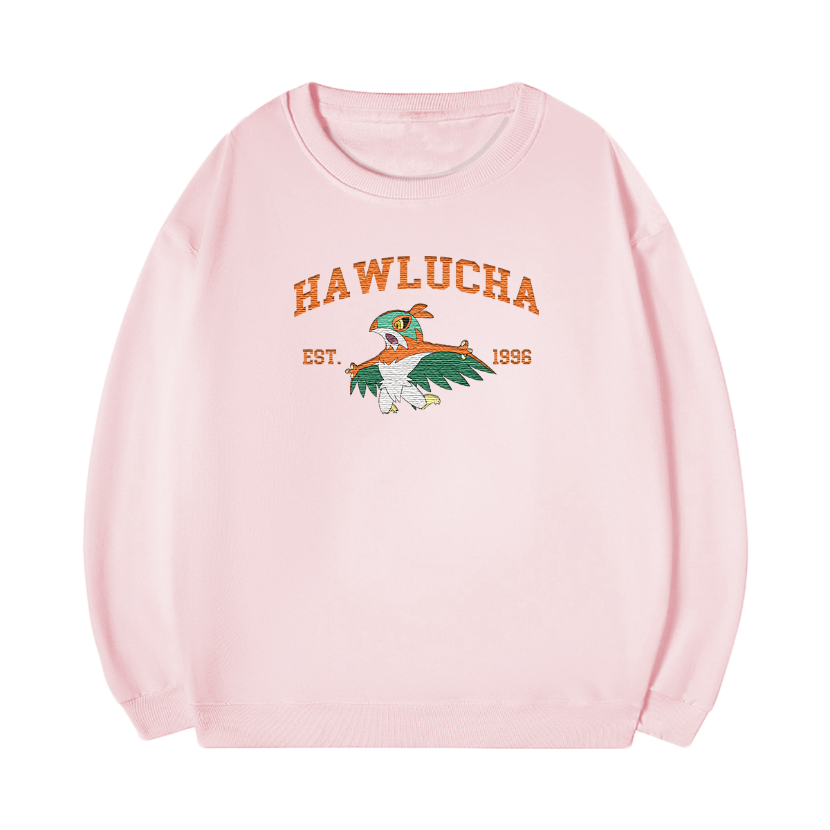 HAWLUCHA Embroidered Anime Character Unisex T-Shirt,Crewneck,Hoodie,Stylish Gift for Friends,E119