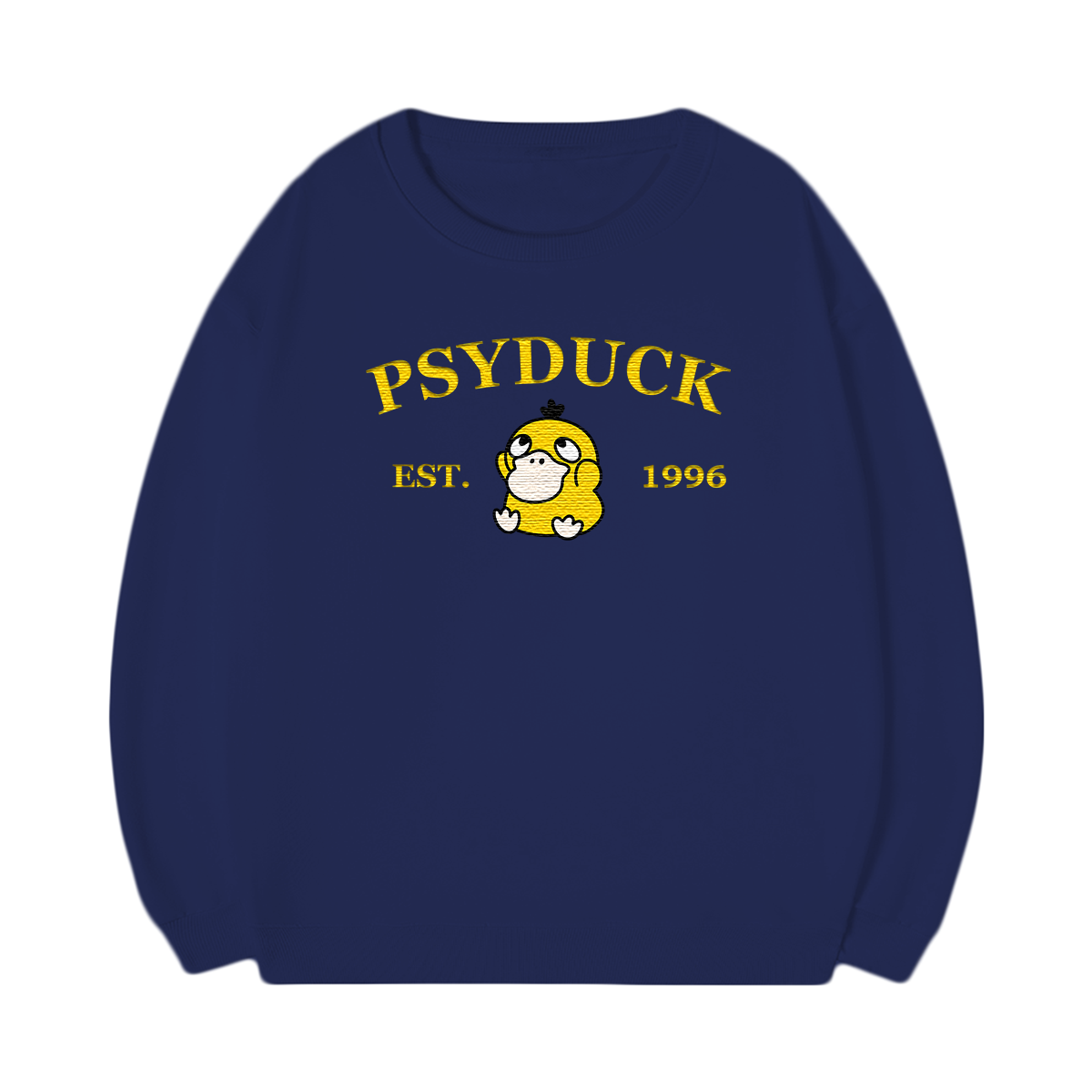 PSYDUCK Embroidered Anime Character Unisex T-Shirt,Crewneck,Hoodie,Stylish Gift for Friends,E183