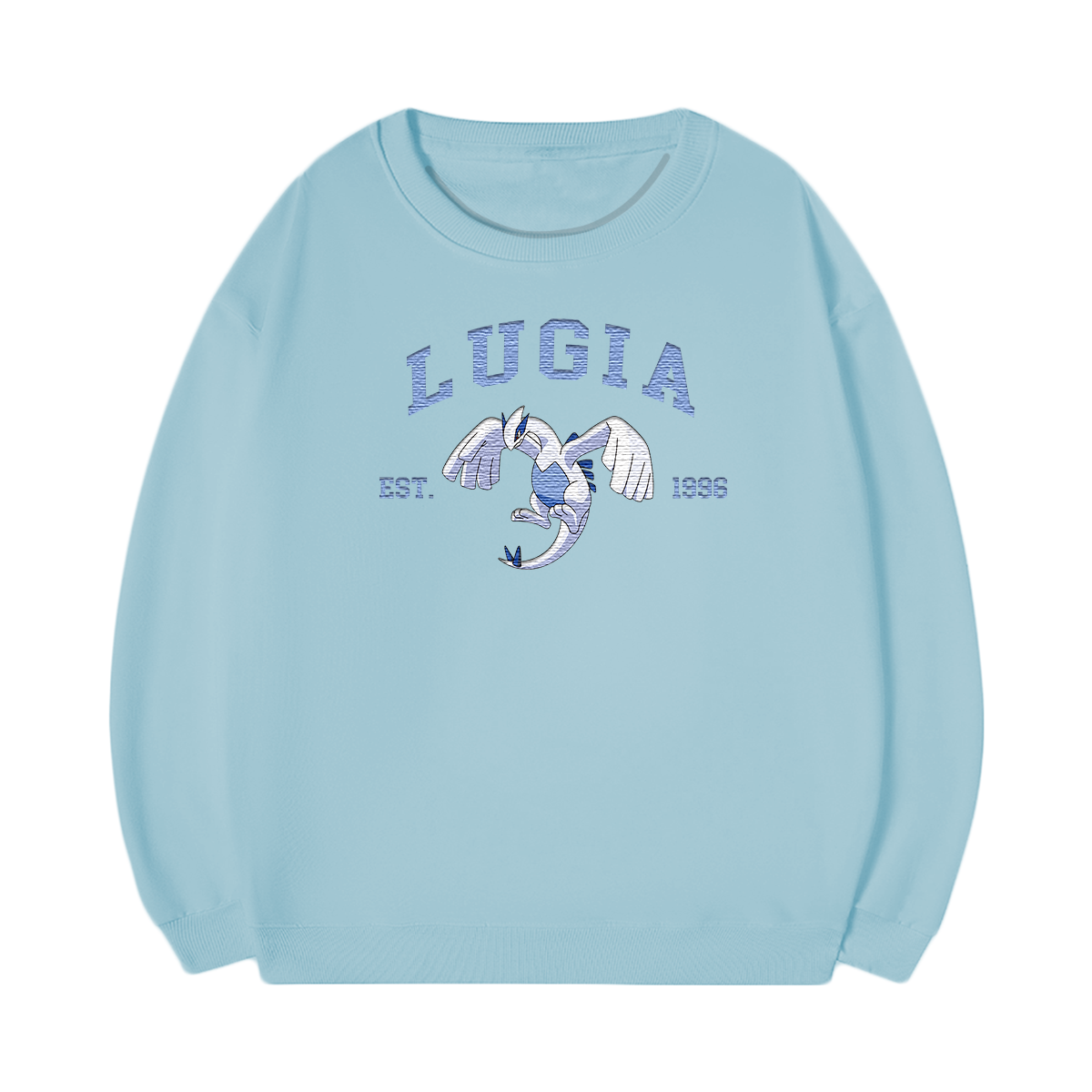 LUGIA Embroidered Anime Character Unisex T-Shirt,Crewneck,Hoodie,Stylish Gift for Friends,E31
