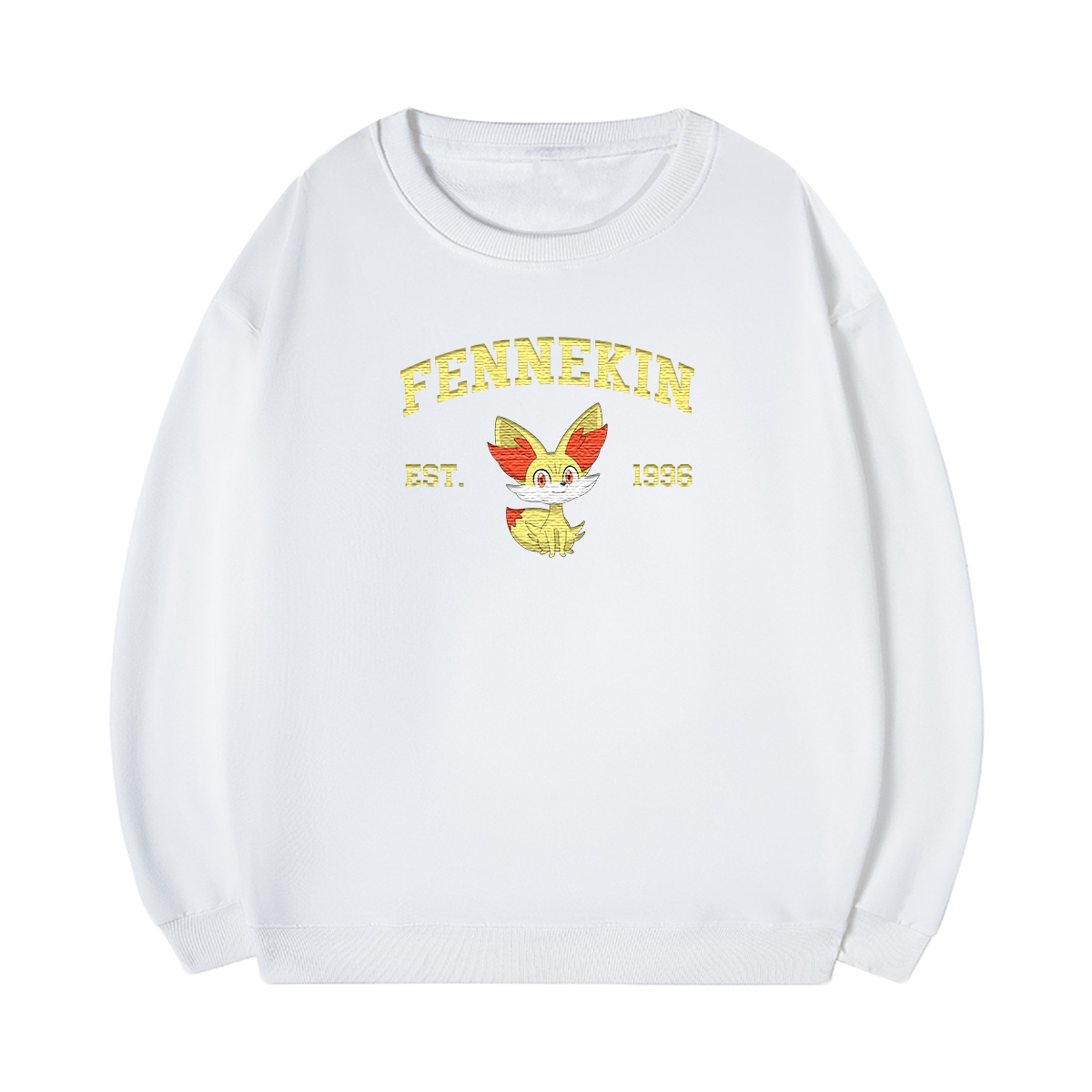 FENNEKIN Embroidered Anime Character Unisex T-Shirt,Crewneck,Hoodie,Stylish Gift for Friends,E114