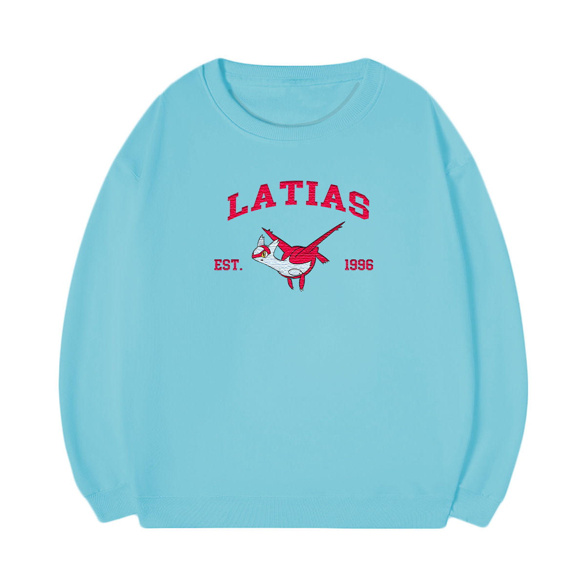 LATIAS Embroidered Anime Character Unisex T-Shirt,Crewneck,Hoodie,Stylish Gift for Friends,E112