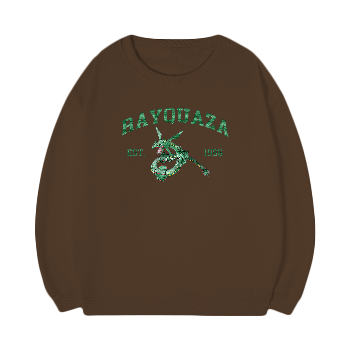 RAYQUAZA Embroidered Anime Character Unisex T-Shirt,Crewneck,Hoodie,Stylish Gift for Friends,E95
