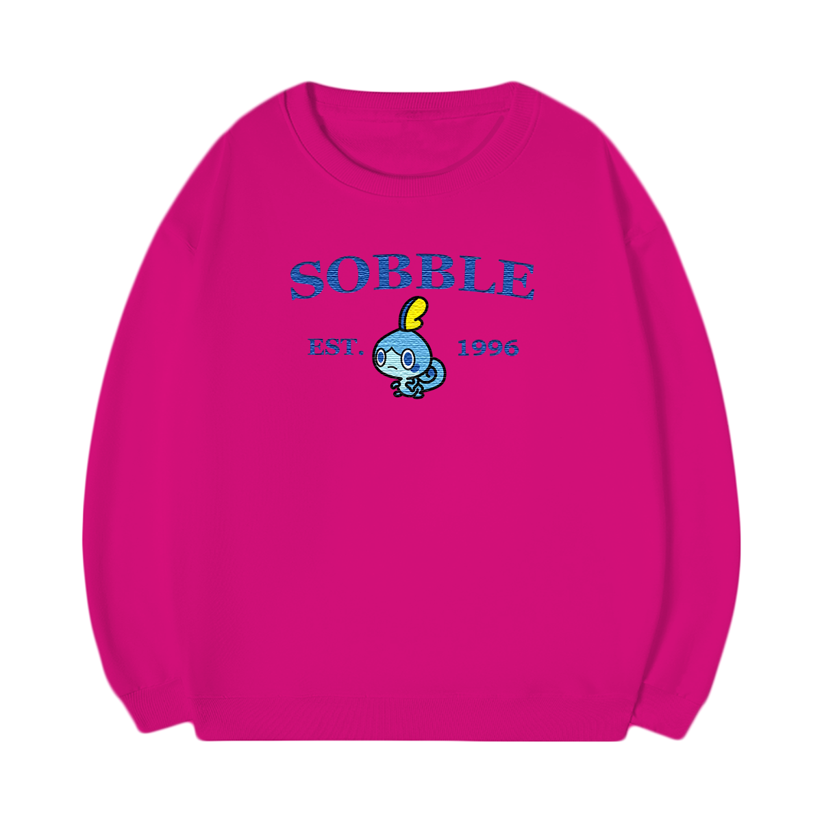 SOBBLE Embroidered Anime Character Unisex T-Shirt,Crewneck,Hoodie,Stylish Gift for Friends,E163