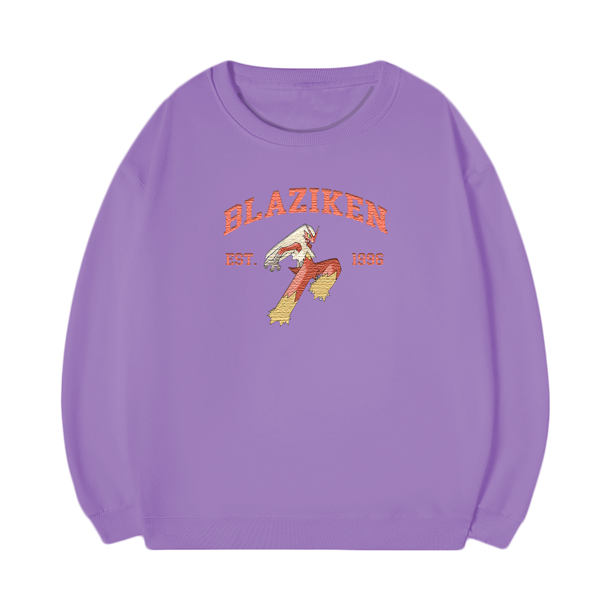 BLAZIKEN Embroidered Anime Character Unisex T-Shirt,Crewneck,Hoodie,Stylish Gift for Friends,E98