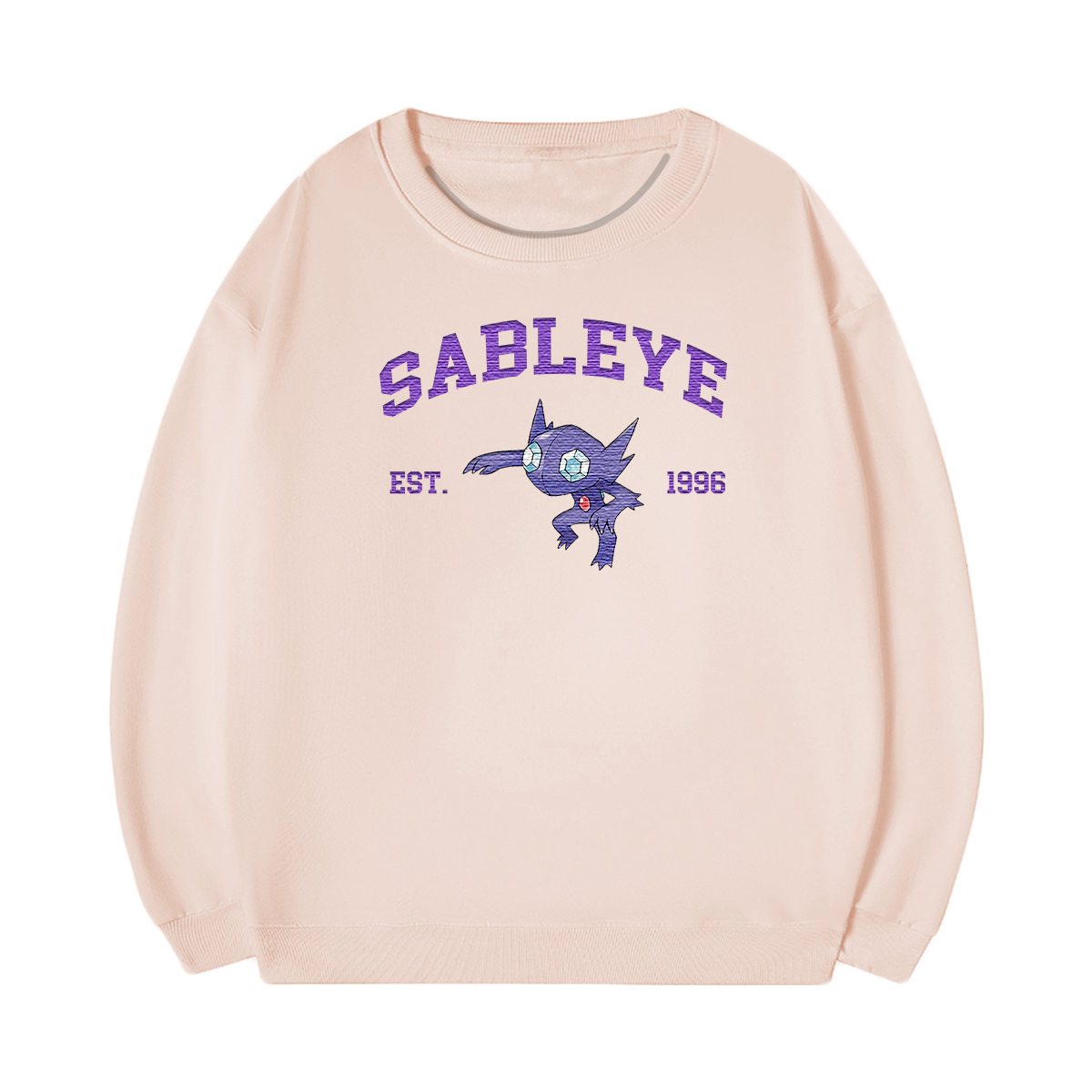SABLEYE Embroidered Anime Character Unisex T-Shirt,Crewneck,Hoodie,Stylish Gift for Friends,E37