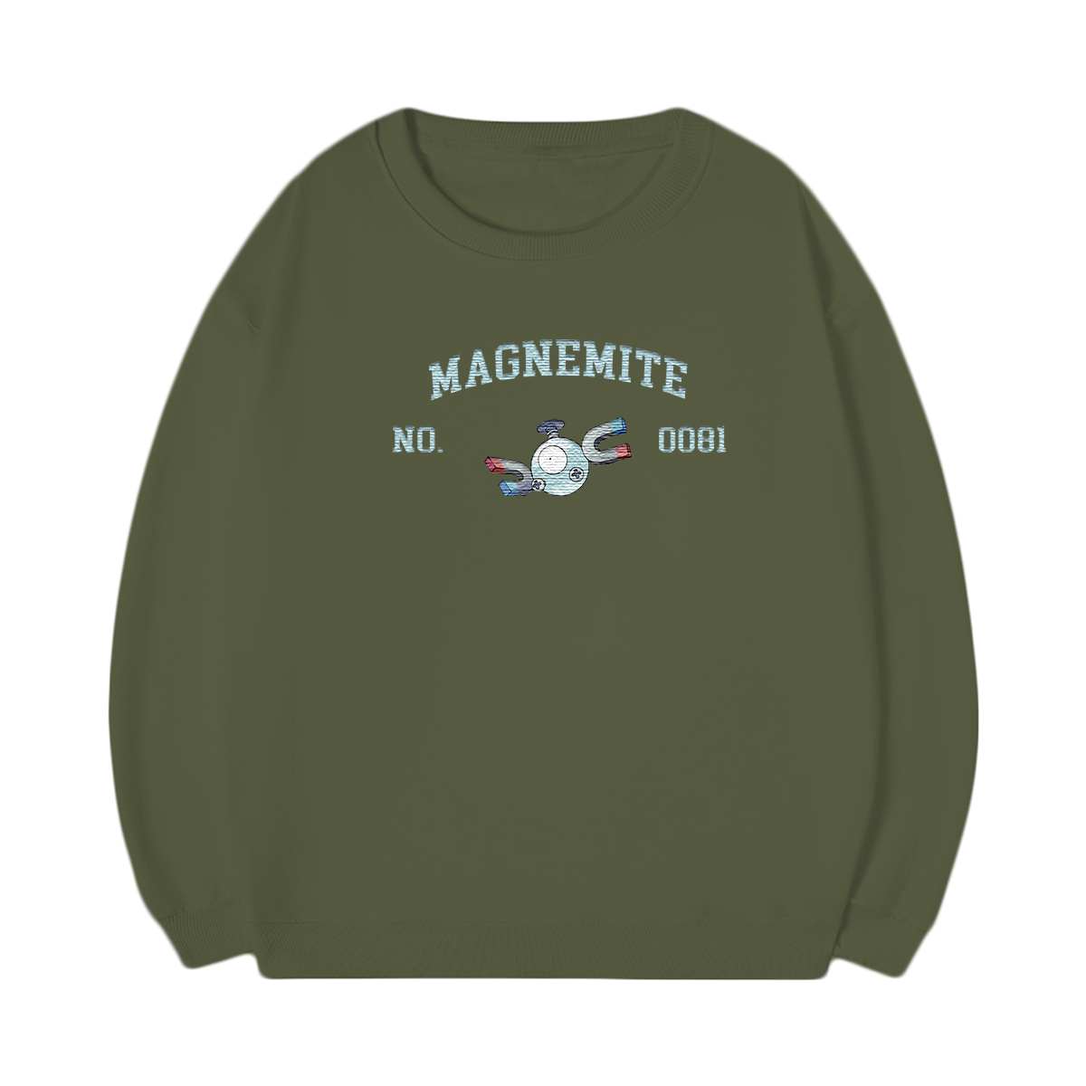 MAGNEMITE Embroidered Anime Character Unisex T-Shirt,Crewneck,Hoodie,Stylish Gift for Friends,E286