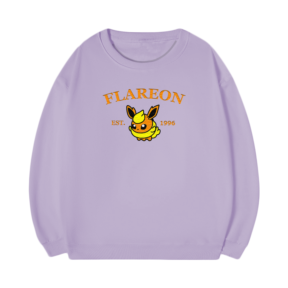 FLAREON Embroidered Anime Character Unisex T-Shirt,Crewneck,Hoodie,Stylish Gift for Friends,E82