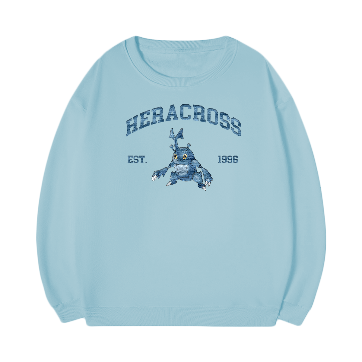 HERACROSS Embroidered Anime Character Unisex T-Shirt,Crewneck,Hoodie,Stylish Gift for Friends,E34