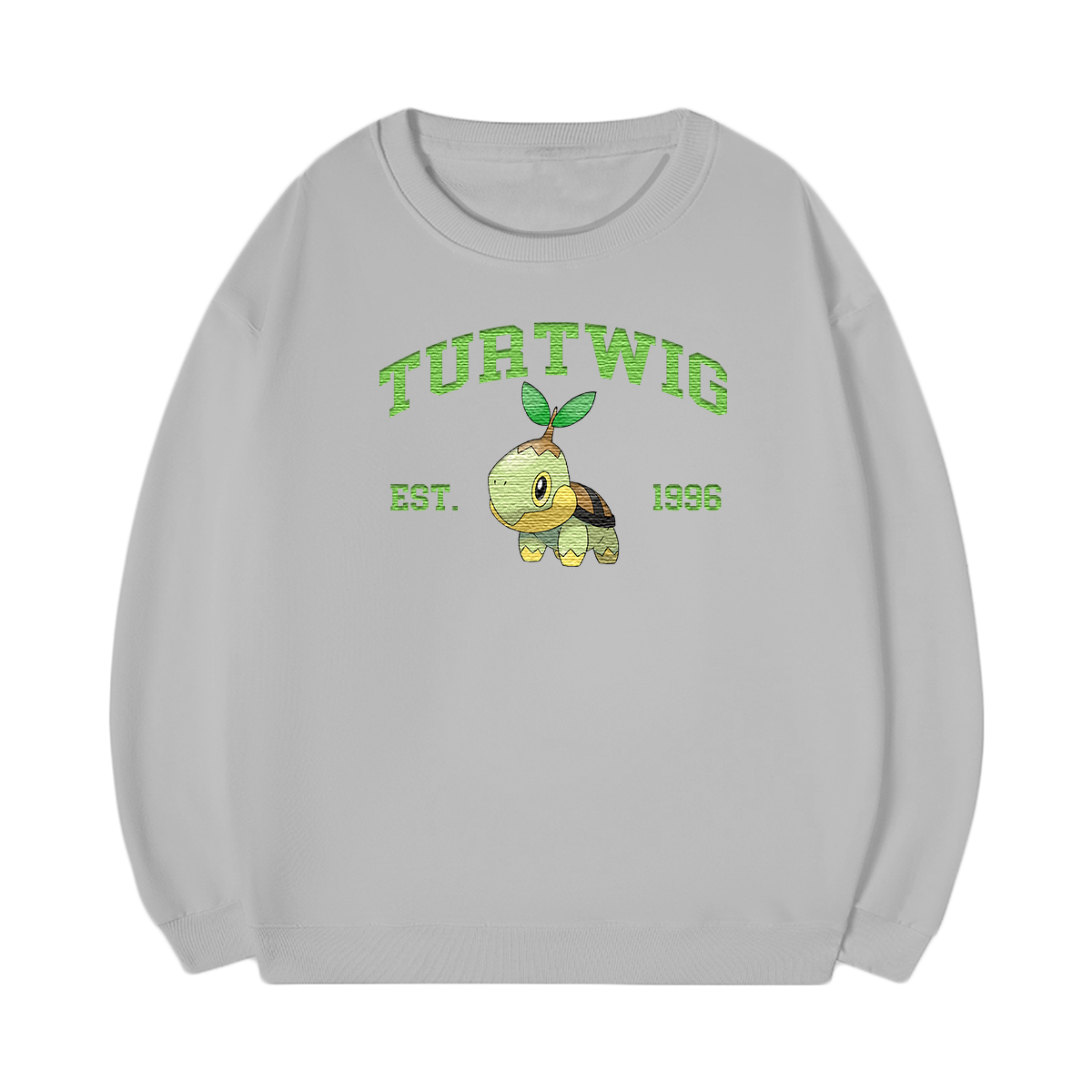 TURTWIG Embroidered Anime Character Unisex T-Shirt,Crewneck,Hoodie,Stylish Gift for Friends,E16