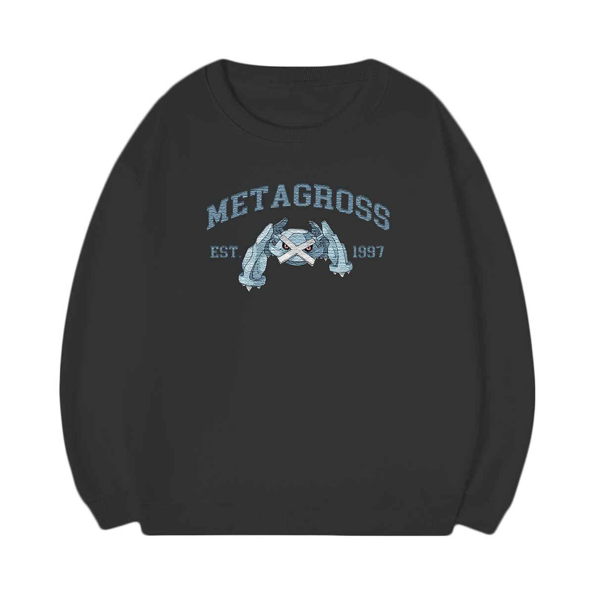 METAGROSS Embroidered Anime Character Unisex T-Shirt,Crewneck,Hoodie,Stylish Gift for Friends,E180