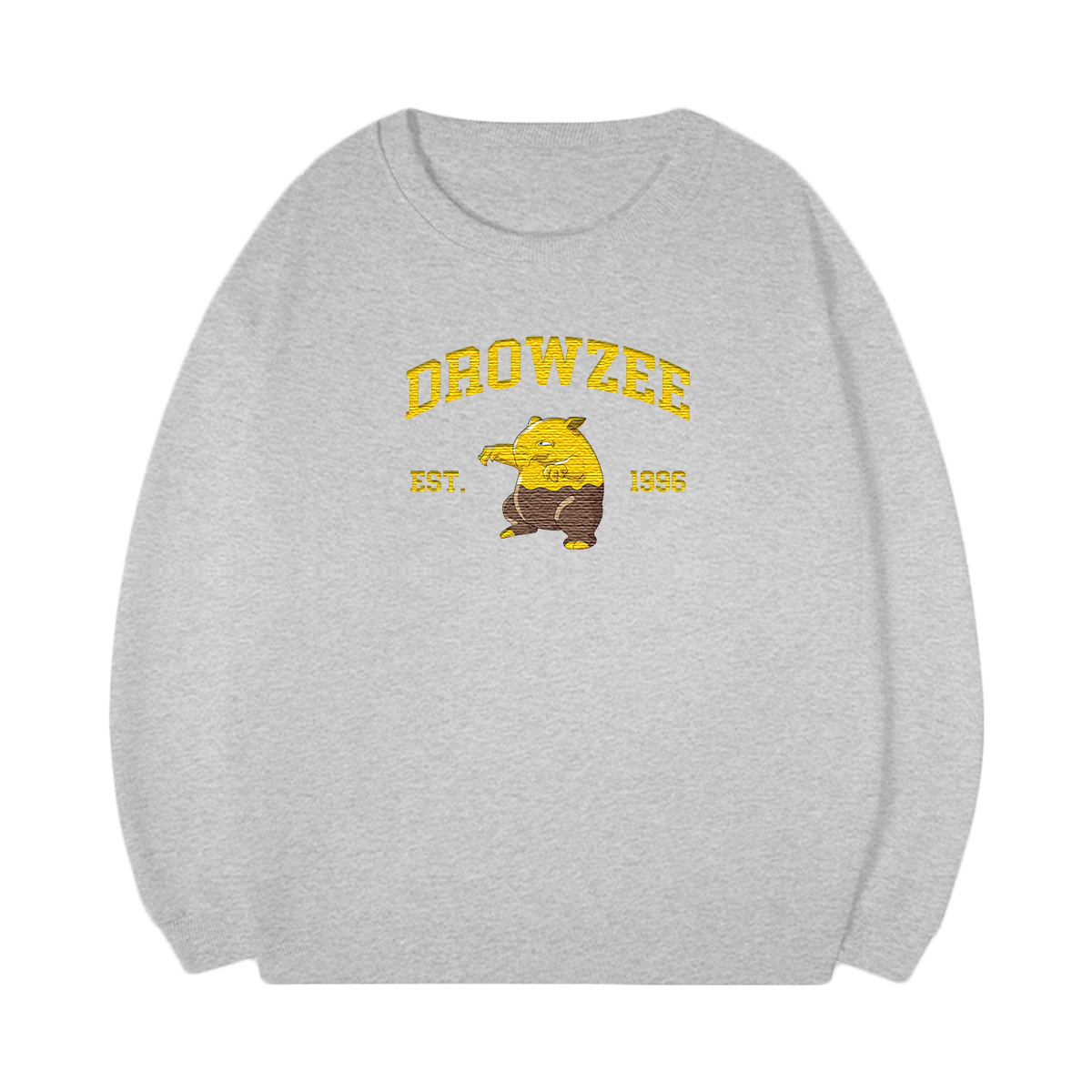 DROWZEE Embroidered Anime Character Unisex T-Shirt,Crewneck,Hoodie,Stylish Gift for Friends,E116