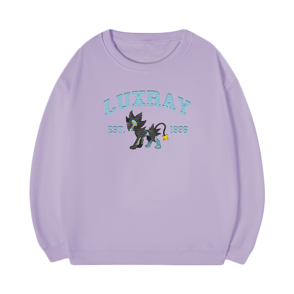 LUXRAY Embroidered Anime Character Unisex T-Shirt,Crewneck,Hoodie,Stylish Gift for Friends,E101
