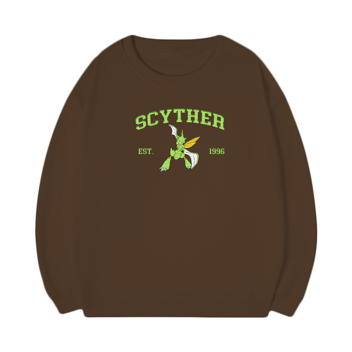 SCYTHER Embroidered Anime Character Unisex T-Shirt,Crewneck,Hoodie,Stylish Gift for Friends,E266