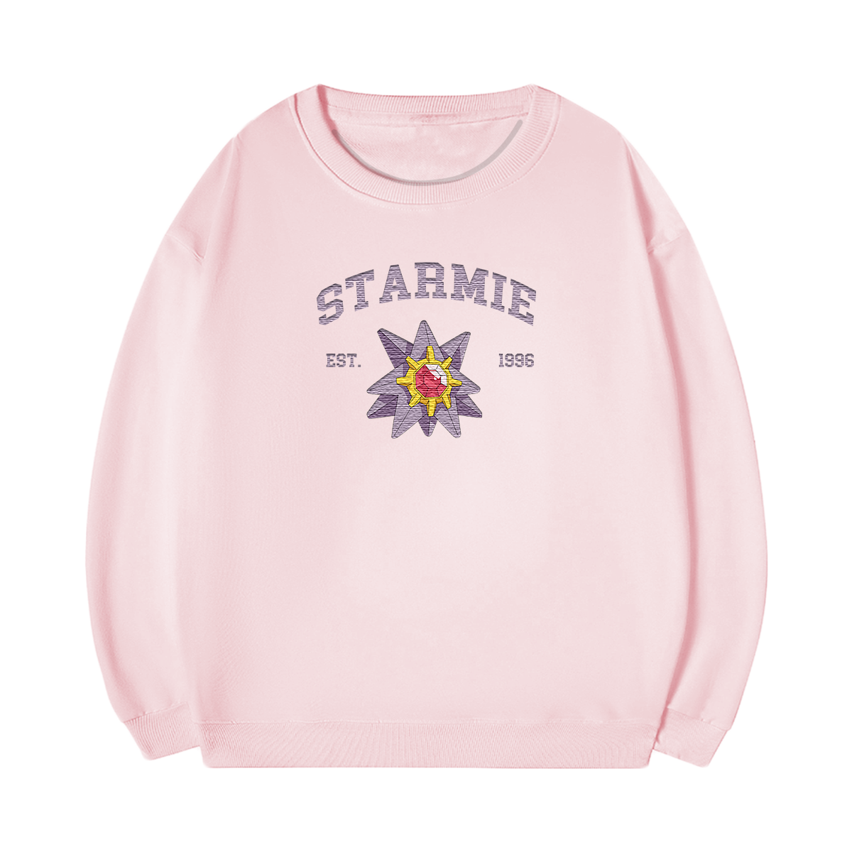 STARMIE Embroidered Anime Character Unisex T-Shirt,Crewneck,Hoodie,Stylish Gift for Friends,E71