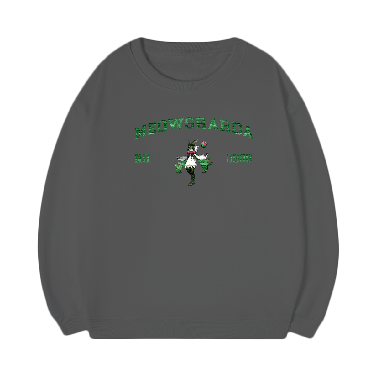 MEOWSRARDA Embroidered Anime Character Unisex T-Shirt,Crewneck,Hoodie,Stylish Gift for Friends,E299