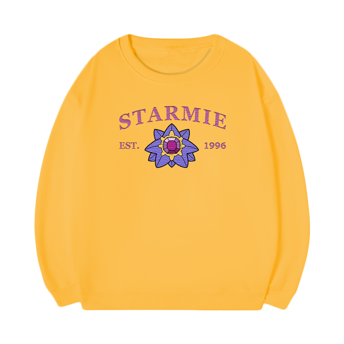 STARMIE Embroidered Anime Character Unisex T-Shirt,Crewneck,Hoodie,Stylish Gift for Friends,E164