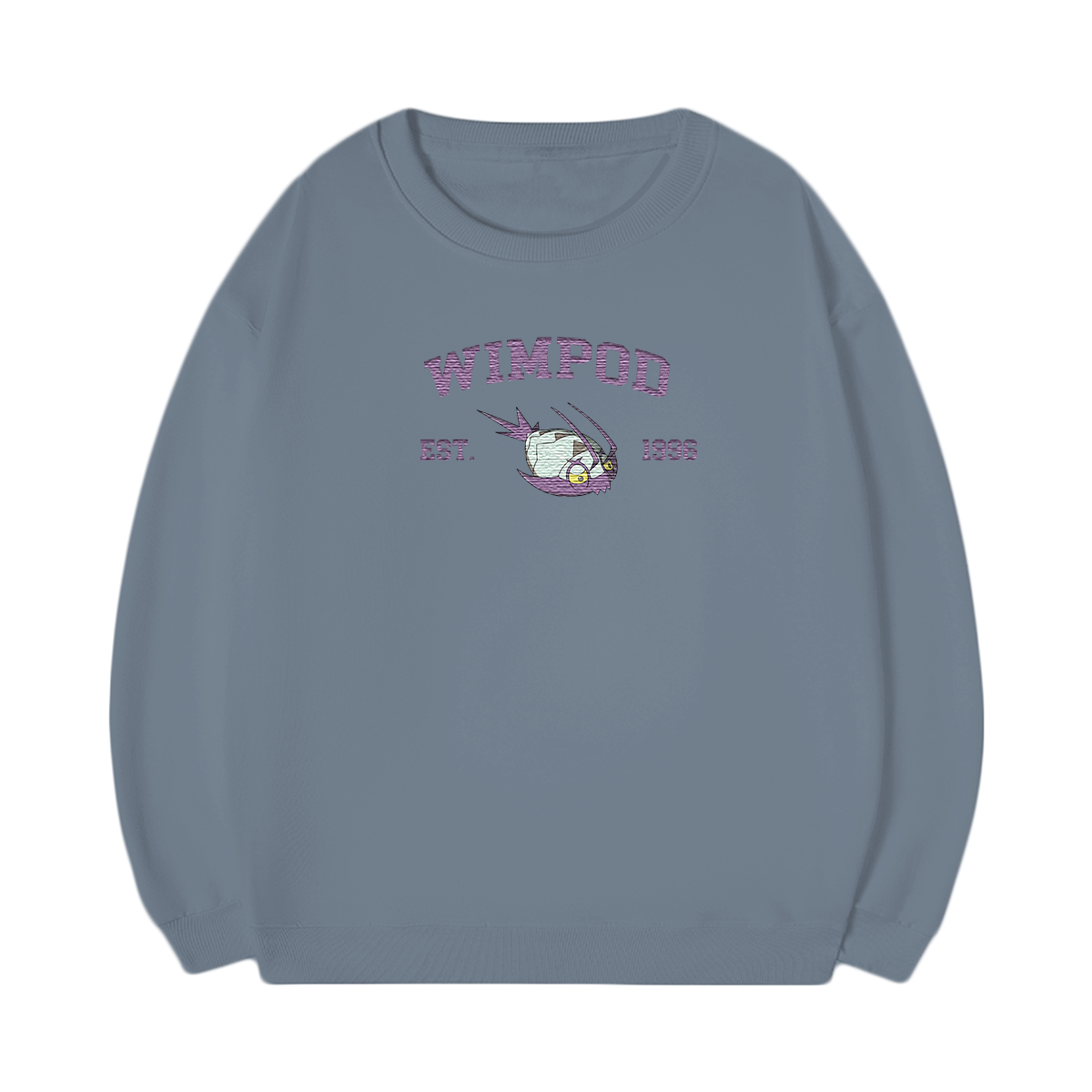 WIMPOD Embroidered Anime Character Unisex T-Shirt,Crewneck,Hoodie,Stylish Gift for Friends,E270