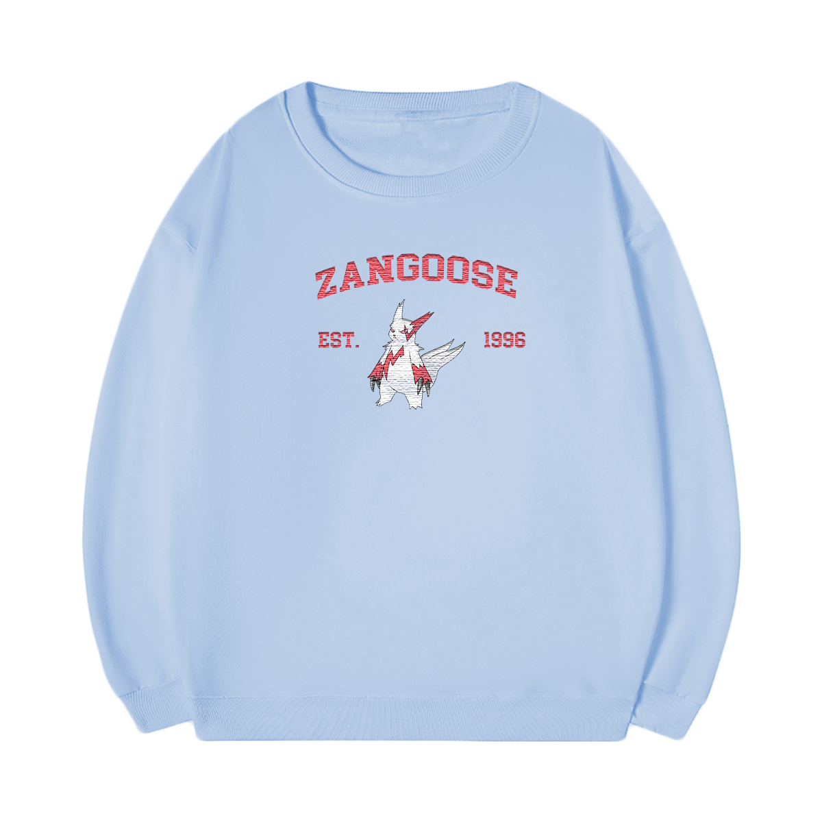 ZANGOOSE Embroidered Anime Character Unisex T-Shirt,Crewneck,Hoodie,Stylish Gift for Friends,E198