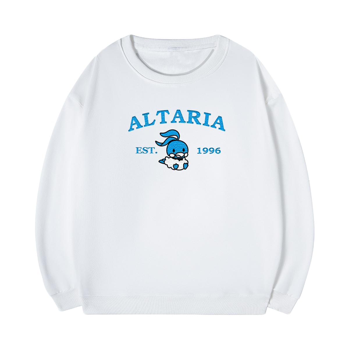 ALTARIA Embroidered Anime Character Unisex T-Shirt,Crewneck,Hoodie,Stylish Gift for Friends,E52