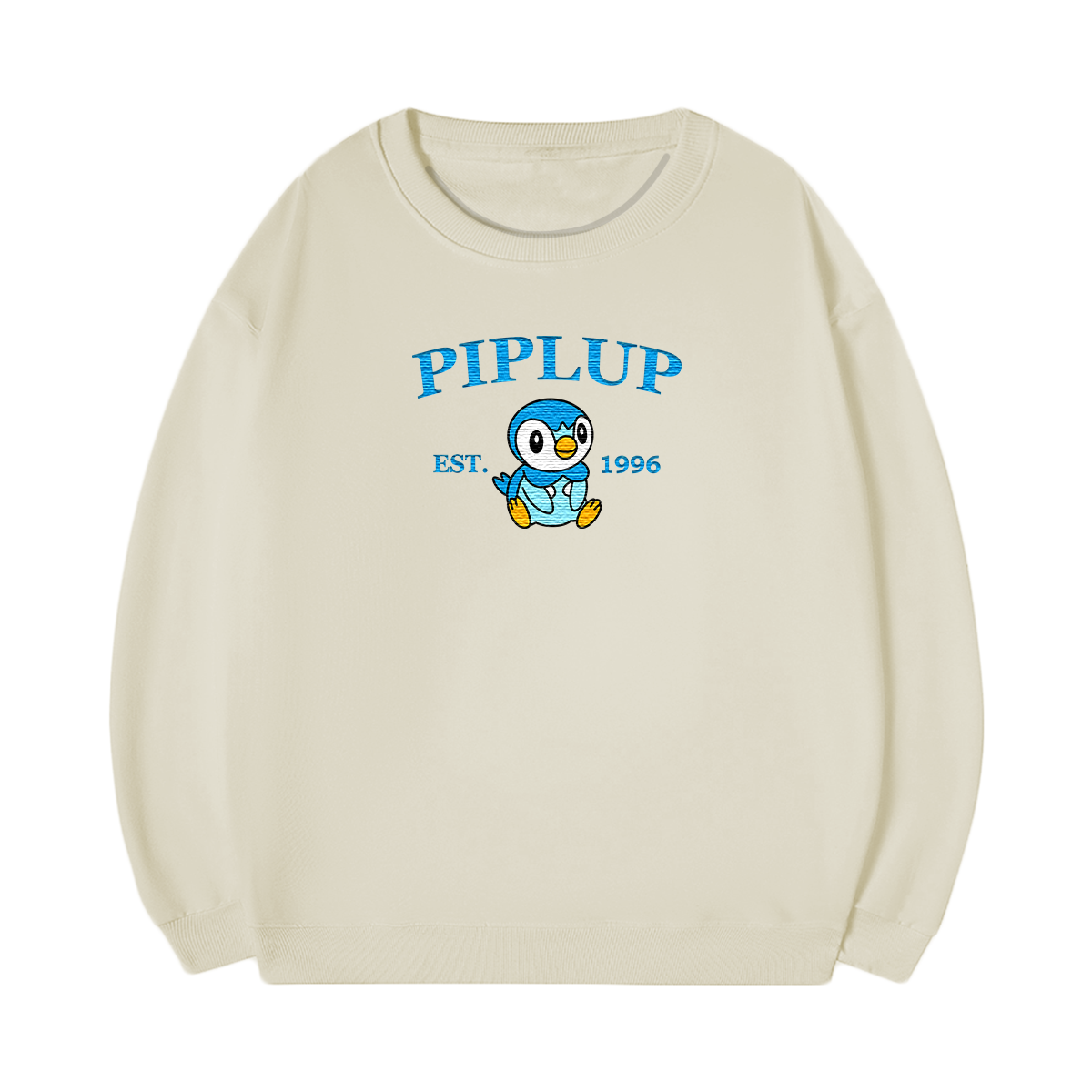 PIPLUP Embroidered Anime Character Unisex T-Shirt,Crewneck,Hoodie,Stylish Gift for Friends,E67