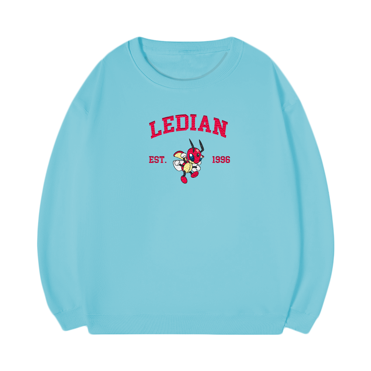 LEDIAN Embroidered Anime Character Unisex T-Shirt,Crewneck,Hoodie,Stylish Gift for Friends,E264
