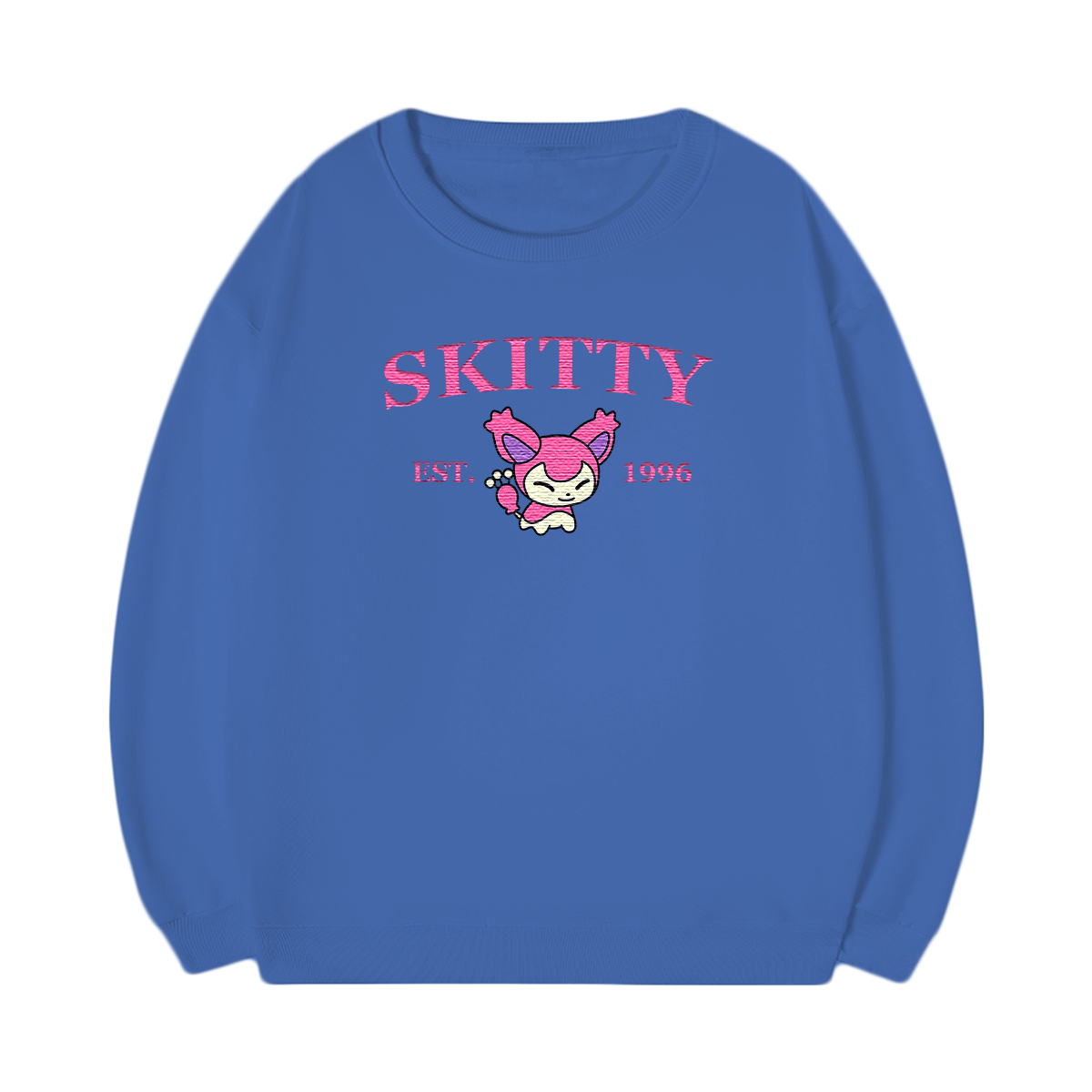 SKITTY Embroidered Anime Character Unisex T-Shirt,Crewneck,Hoodie,Stylish Gift for Friends,E172