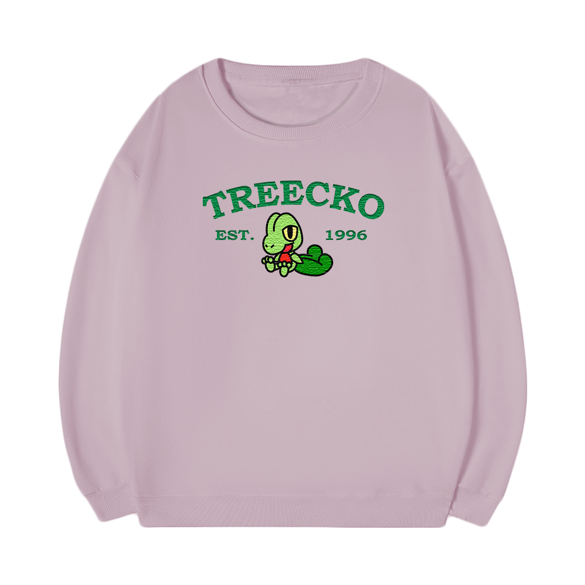 TREECKO Embroidered Anime Character Unisex T-Shirt,Crewneck,Hoodie,Stylish Gift for Friends,E176