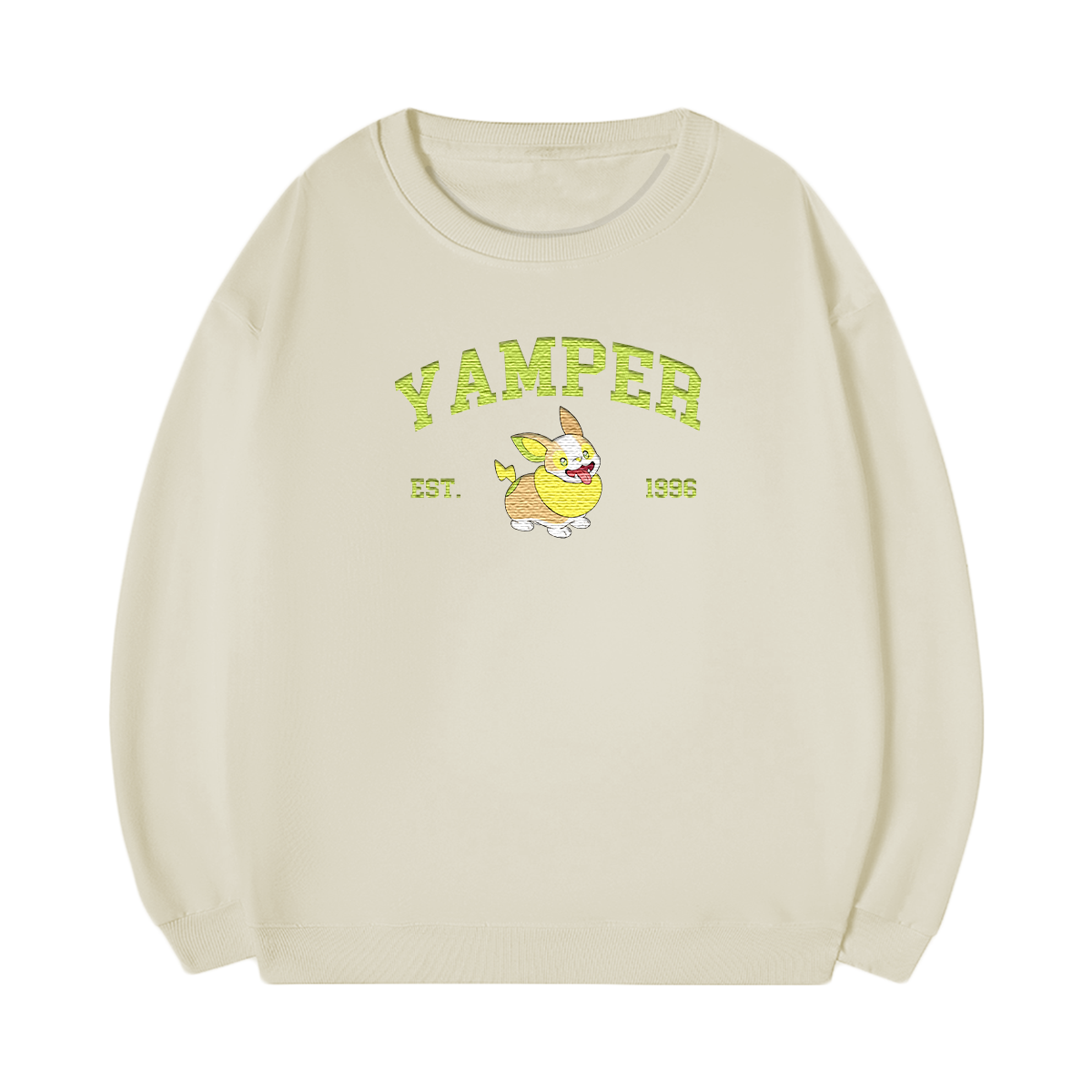 YAMPER Embroidered Anime Character Unisex T-Shirt,Crewneck,Hoodie,Stylish Gift for Friends,E139