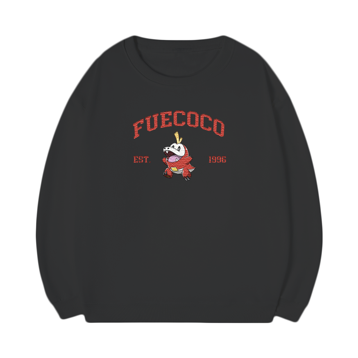 FUECOCO Embroidered Anime Character Unisex T-Shirt,Crewneck,Hoodie,Stylish Gift for Friends,E111