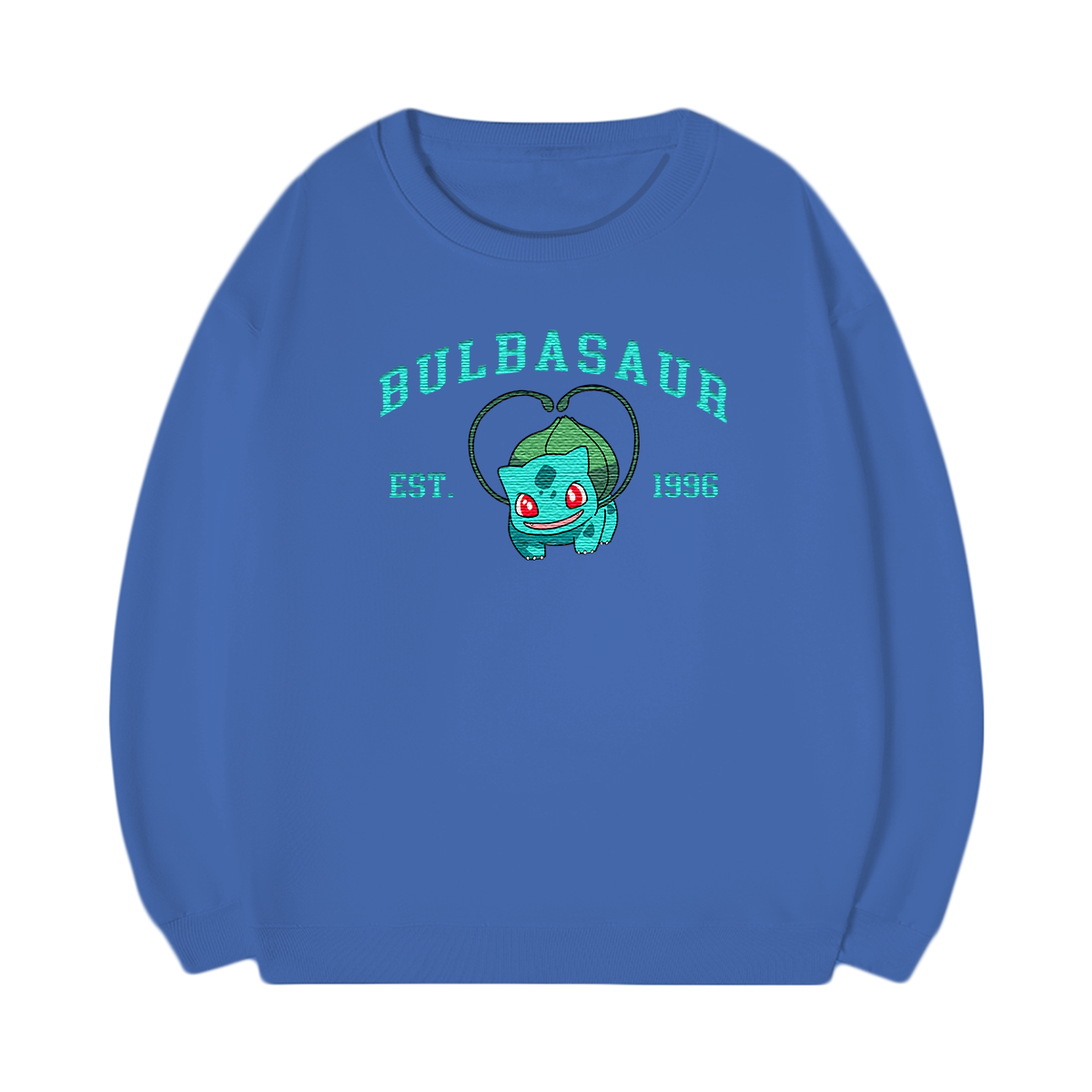 BULBASAUR Embroidered Anime Character Unisex T-Shirt,Crewneck,Hoodie,Stylish Gift for Friends,E46