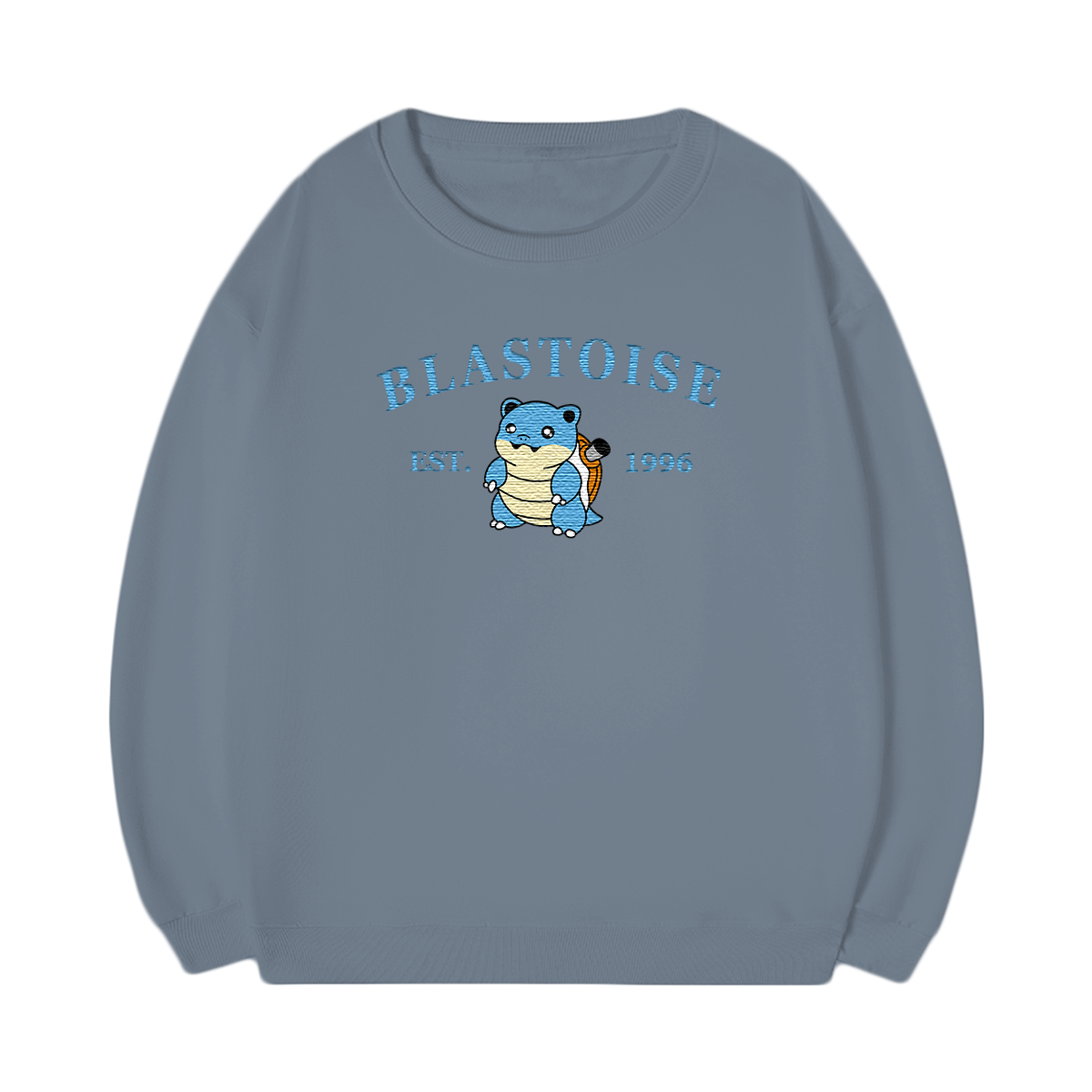 BLASTOISE Embroidered Anime Character Unisex T-Shirt,Crewneck,Hoodie,Stylish Gift for Friends,E152