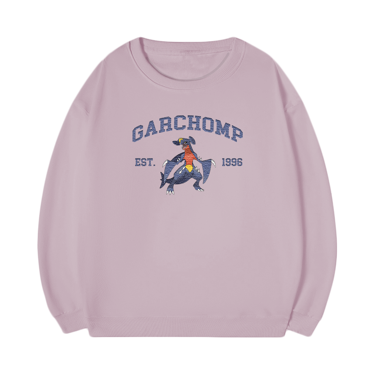 GARCHOMP Embroidered Anime Character Unisex T-Shirt,Crewneck,Hoodie,Stylish Gift for Friends,E159
