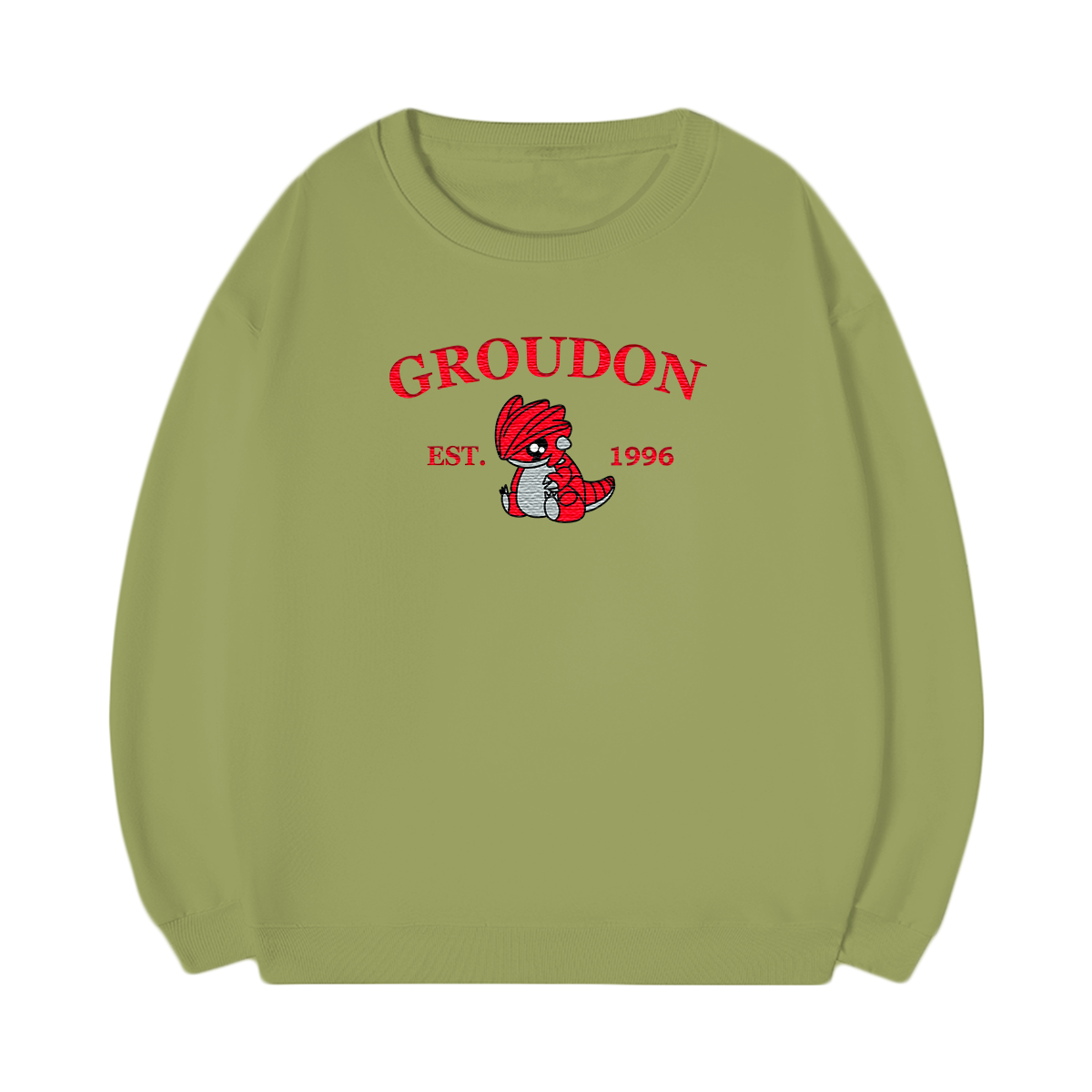 GROUDON Embroidered Anime Character Unisex T-Shirt,Crewneck,Hoodie,Stylish Gift for Friends,E154