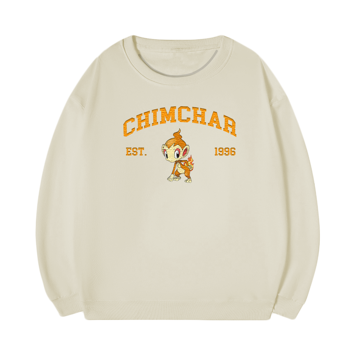 CHIMCHAR Embroidered Anime Character Unisex T-Shirt,Crewneck,Hoodie,Stylish Gift for Friends,E24
